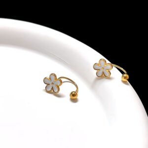 Midnight Bloom Cuff Earrings