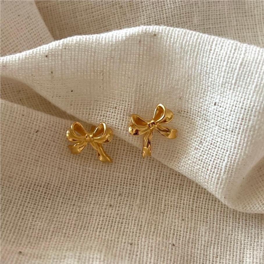 Bow Knot Earrings 925 Silver