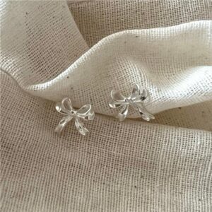 Bow Knot Earrings 925 Silver