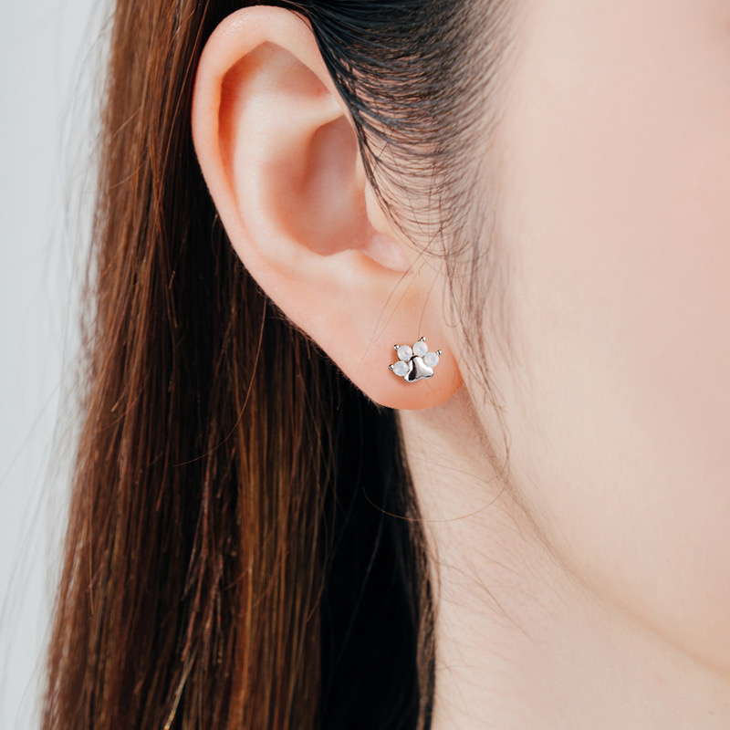 Pastel Paws Studs 925 Silver